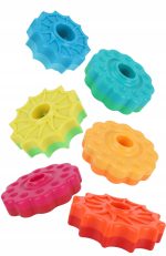 ZAKRĘCONA PIRAMIDA SPIRALA KOLOROWA WIEŻA KLOCKI TĘCZOWA EDUKACYJNA 41CM - obrazek 3