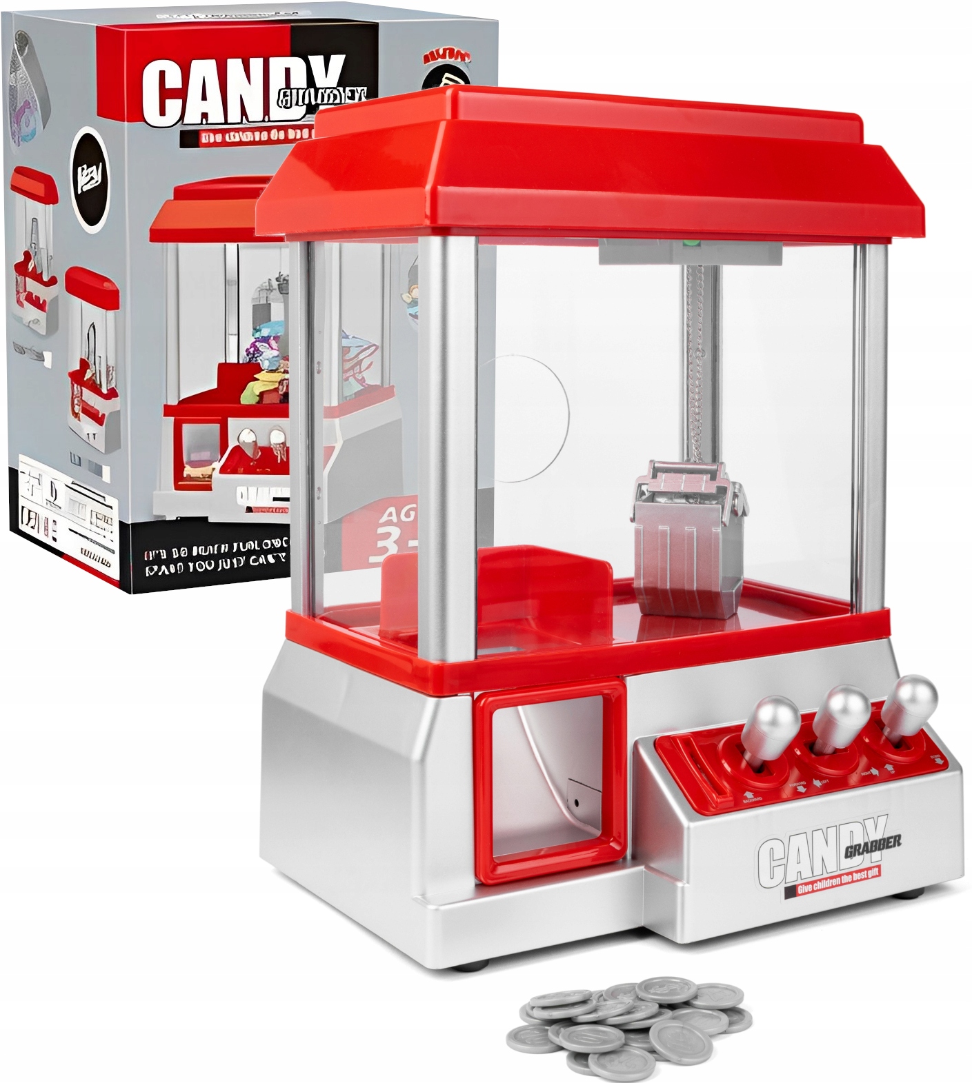 c5f5cc166a38c07a55256e7f48cd34fd.jpg POŁAWIACZ SŁODYCZY MASZYNA DO CUKIERKÓW CHWYTAK CANDY GRABBER AUTOMAT - obrazek 1