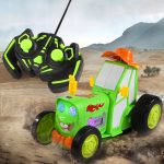 TRAKTOR AUTKO ZDALNIE STEROWANE CIĄGNIK RC ZIELONY ŚWIECI SKACZE TAŃCZY - obrazek 5