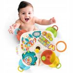 STOLIK EDUKACYJNY INTERAKTYWNY TABLICA MANIPULACYJNA WIEŻA KULEK PIANINO - obrazek 2