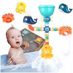 ZABAWKA KĄPIELOWA POD PRYSZNIC DO WODY WANNY WODOSPAD FONTANNA PRZELEWOWA