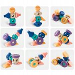 KLOCKI SENSORYCZNE MIĘKKIE GUMOWE KONSTRUKCYJNE KREATYWNE UKŁADANKA 13 EL. - obrazek 11