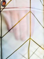 ZASŁONKA PRYSZNICOWA ZASŁONA 180x200CM ZŁOTA JODEŁKA KÓŁKA KURTYNA KÓŁKA 12 - obrazek 10