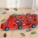 TIR LAWETA AUTKA Z WYRZUTNIĄ CIĘŻARÓWKA 6 SAMOCHODZIKÓW RESORAKI ZESTAW - obrazek 6