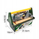 ZESTAW MAJSTERKOWICZA NARZĘDZIA WARSZTAT SKRZYNKA Z NARZĘDZIAMI ZABAWKA - obrazek 13