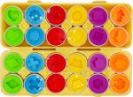 UKŁADANKA EDUKACYJNA MONTESSORI SORTER DOPASUJ KSZTAŁTY JAJKA 24 ELEMENTY - obrazek 7