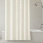 ZASŁONKA PRYSZNICOWA ZASŁONA 180x200CM ZŁOTA JODEŁKA KÓŁKA KURTYNA KÓŁKA 12 - obrazek 3