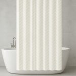 ZASŁONKA PRYSZNICOWA ZASŁONA 180x200CM ZŁOTA JODEŁKA KÓŁKA KURTYNA KÓŁKA 12 - obrazek 4