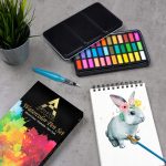 PROFESJONALNE FARBY AKWARELOWE 40w1 + PĘDZELE BLOK - obrazek 3