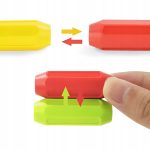 KREATYWNE KLOCKI MAGNETYCZNE EDUKACYJNE 40 ele. - obrazek 4