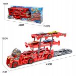 TIR LAWETA AUTKA Z WYRZUTNIĄ CIĘŻARÓWKA 6 SAMOCHODZIKÓW RESORAKI ZESTAW - obrazek 10