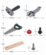 ZESTAW MAJSTERKOWICZA NARZĘDZIA WARSZTAT SKRZYNKA Z NARZĘDZIAMI ZABAWKA - obrazek 11