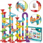 DUŻY TOR KULKOWY 113el KULODROM ZJEŻDŻALNIA KULKI EDUKACYJNA ZABAWKA DZIECI