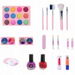 ZESTAW DO MAKIJAŻU MAKEUP PAZNOKCI KOSMETYKI DLA DZIEWCZYNEK LUSTRO KUFEREK - obrazek 11