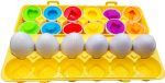 UKŁADANKA EDUKACYJNA MONTESSORI SORTER DOPASUJ KSZTAŁTY JAJKA 24 ELEMENTY - obrazek 8