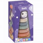 WIEŻA KLOCKI SENSORYCZNE EDUKACYJNA KRĄŻKI 8EL. - obrazek 5