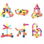 KREATYWNE KLOCKI MAGNETYCZNE EDUKACYJNE 40 ele. - obrazek 6