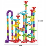 DUŻY TOR KULKOWY 113el KULODROM ZJEŻDŻALNIA KULKI EDUKACYJNA ZABAWKA DZIECI - obrazek 9