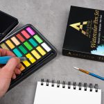 PROFESJONALNE FARBY AKWARELOWE 40w1 + PĘDZELE BLOK - obrazek 4