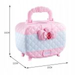 ZESTAW DO MAKIJAŻU MAKEUP PAZNOKCI KOSMETYKI DLA DZIEWCZYNEK LUSTRO KUFEREK - obrazek 5