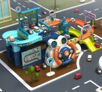 DUŻY TOR PARKING DLA SAMOCHODZIKÓW GARAŻ INTERAKTYWNY DUŻY WINDA NAKLEJKI - obrazek 8