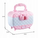 ZESTAW DO MAKIJAŻU MAKEUP PAZNOKCI KOSMETYKI DLA DZIEWCZYNEK LUSTRO KUFEREK - obrazek 13