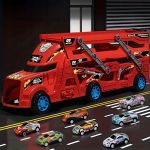 TIR LAWETA AUTKA Z WYRZUTNIĄ CIĘŻARÓWKA 6 SAMOCHODZIKÓW RESORAKI ZESTAW - obrazek 5