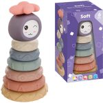 WIEŻA KLOCKI SENSORYCZNE EDUKACYJNA KRĄŻKI 8EL.