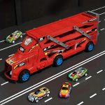 TIR LAWETA AUTKA Z WYRZUTNIĄ CIĘŻARÓWKA 6 SAMOCHODZIKÓW RESORAKI ZESTAW - obrazek 15