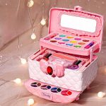 ZESTAW DO MAKIJAŻU MAKEUP PAZNOKCI KOSMETYKI DLA DZIEWCZYNEK LUSTRO KUFEREK - obrazek 10