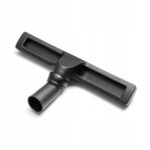 Czarna szczotka do odkurzacza, idealna do twardych podłóg i paneli, efektywne czyszczenie kurzu i brudu.