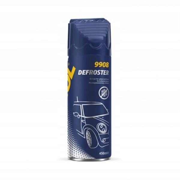 Spray do odmrażania szyb samochodowych 450 ml, produkt idealny na zimowe poranki, usuwający szron i lód.