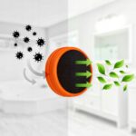 Filtr powietrza usuwa zanieczyszczenia, emitując czyste powietrze w domowej łazience.