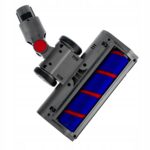 Głowica szczotkowa odkurzacza z kolorowym wałkiem, idealna do efektywnego czyszczenia różnych powierzchni.