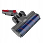 Głowica szczotkowa odkurzacza z rolką, efektywna w zbieraniu kurzu z różnorodnych powierzchni domowych.