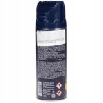 Aerozol Mannheim defroster do szyb, tył opakowania, instrukcje użytkowania i symbole bezpieczeństwa na etykiecie.