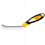 Żółto-czarna szczotka ręczna z metalowym uchwytem, idealna do czyszczenia trudno dostępnych miejsc.