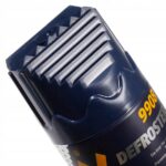 Zaawansowany odmrażacz w aerozolu z nowoczesnym dozownikiem, model 9908, do usuwania lodu z szyb i zamków samochodowych.