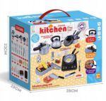 Zestaw kuchenny dla dzieci z akcesoriami, idealny do zabawy dla maluchów od 3 lat. Realistyczne i edukacyjne akcesoria.