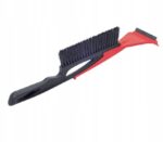 Szczotka do śniegu i skrobaczka do szyb, idealna do zimowego utrzymania samochodu, dwukolorowy design.