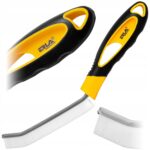 Żółto-czarna szczotka z ergonomicznym uchwytem do czyszczenia fug i trudno dostępnych miejsc. Idealna do domu i warsztatu.