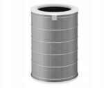 Filtr cylindryczny z siatki metalowej do oczyszczacza powietrza, widok boczny, kolor srebrny. Idealny do usuwania zanieczyszczeń.