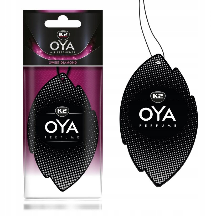 4658c55c0fb982883de705e9cc58087b.jpg K2 Oya Sweet Diamond V902 – zawieszka zapachowa do samochodu, 1 szt. - obrazek 1