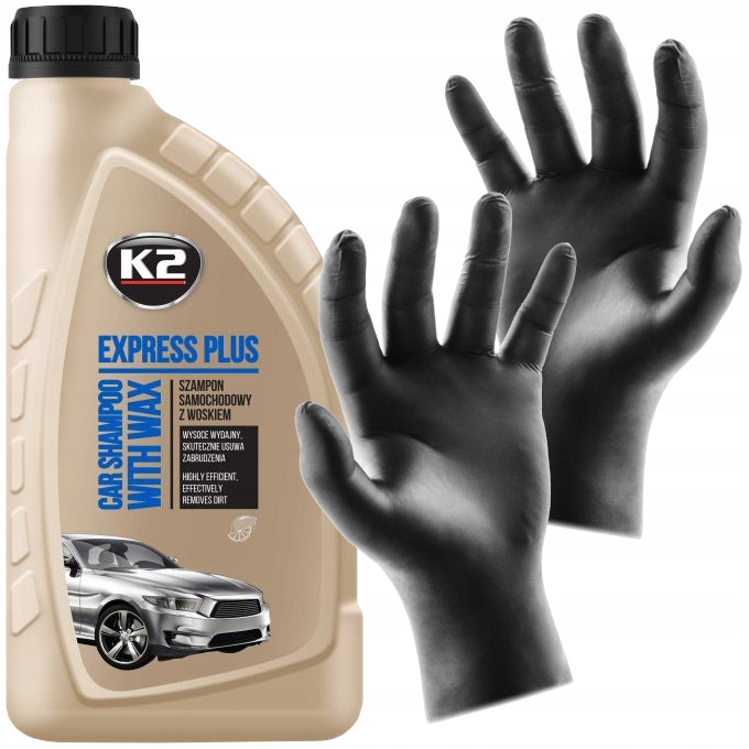 d2fddda460e12a6c6d12849da7edd281.jpg K2 Express Plus 1 l – szampon samochodowy z woskiem - obrazek 1